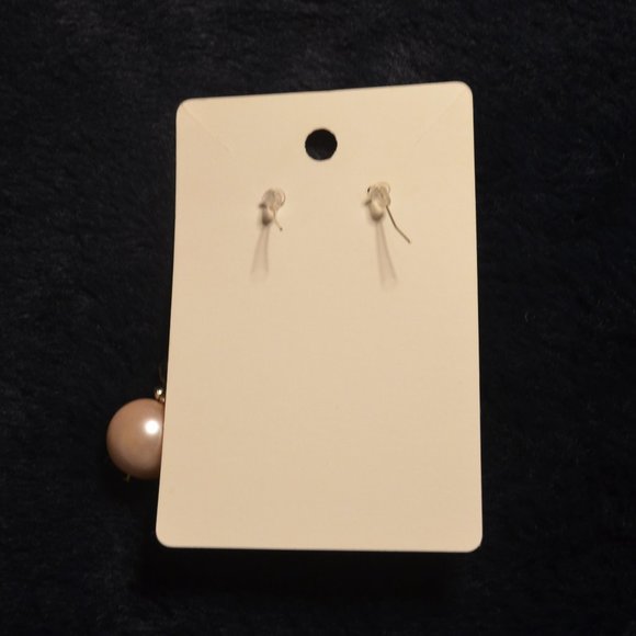 Pink Pearls and Pink & White Faceted Beads Silver Earrings - Picture 2 of 4